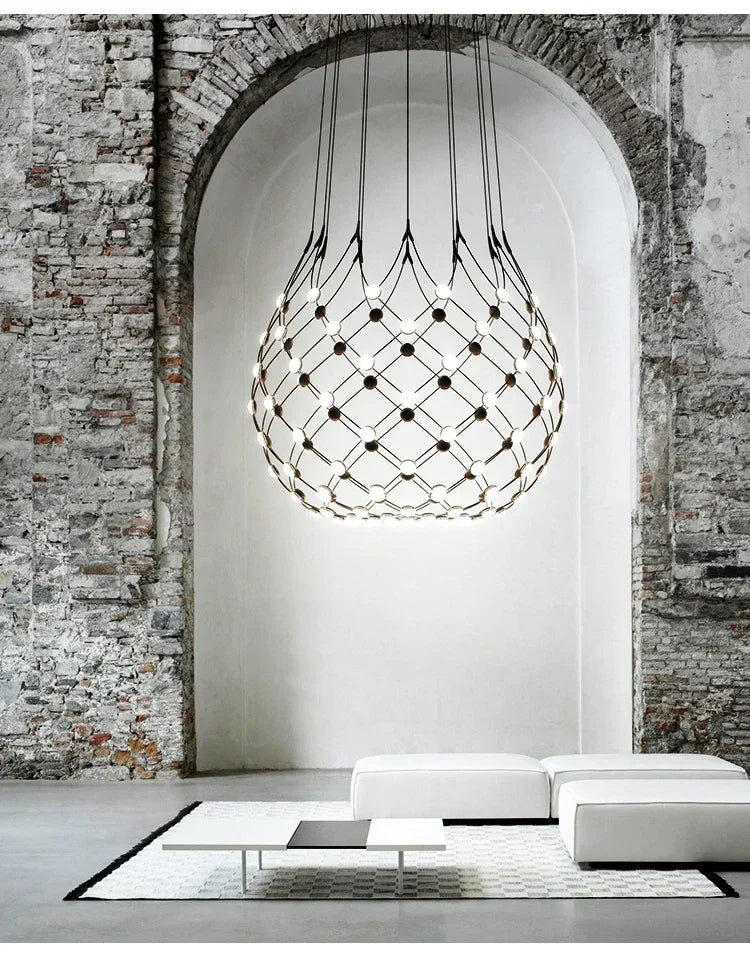 Modern Linear Pendant Light – Minimalist E27 Ceiling Lamp | Contemporary Ambient Lighting | Sleek Interior Statement
