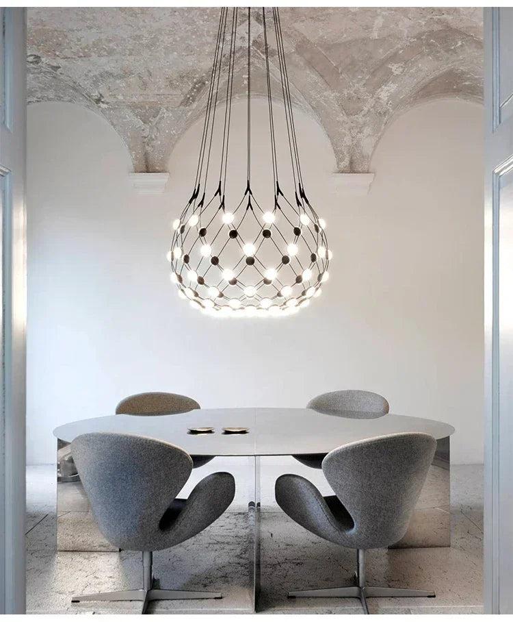 Modern Linear Pendant Light – Minimalist E27 Ceiling Lamp | Contemporary Ambient Lighting | Sleek Interior Statement