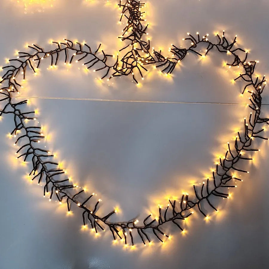 LumiBurst Cluster LED String Lights – Waterproof Firework-Style Christmas Lights | Indoor & Outdoor Decorative Lighting