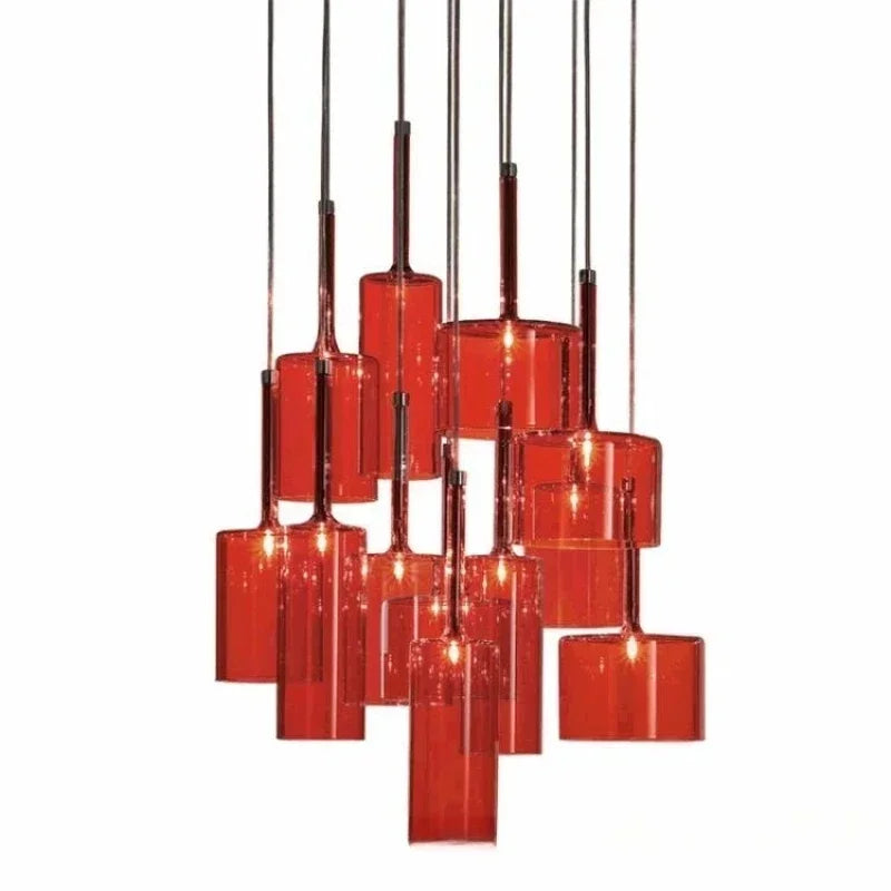 Milano Glass Pendant Light – Luxury LED Chandelier | Contemporary Italian Designer Lighting | Elegant Interior Centrepiece