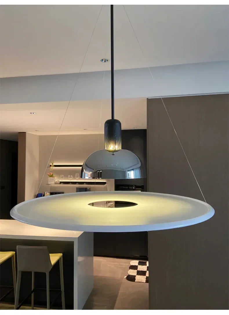 Modern Designer Pendant Light – Minimalist E27 Ceiling Lamp | Contemporary Dining & Bar Lighting | Luxury Interior Statement