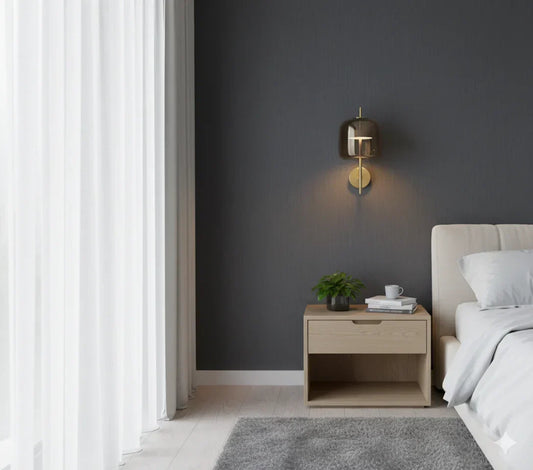 Veralis Wall Light – Nordic Glass LED Wall Lamp | Minimalist Ambient Lighting for Modern Interiors