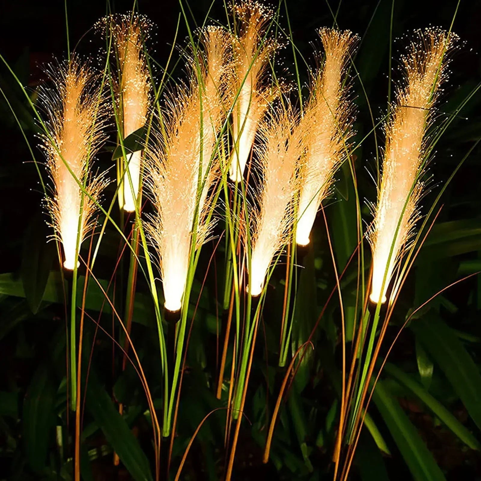 LUXARÉ SolarReed Gartenleuchte-Leuchtezauber