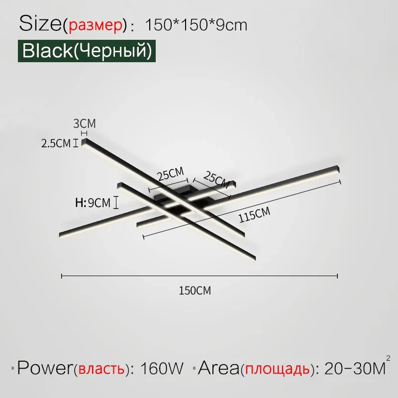 Scandinavian LED Ceiling Light – Modern Minimalist Ceiling Lamp | Energy-Efficient Flush Mount | Elegant Home Lighting