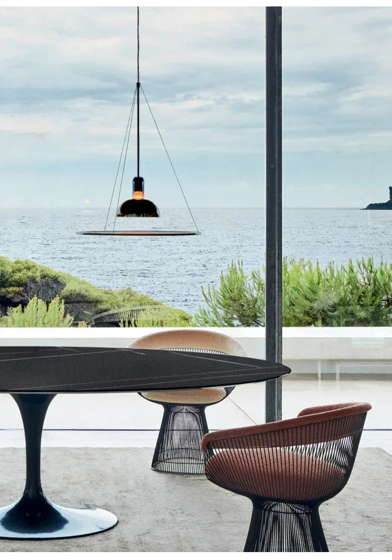 Modern Designer Pendant Light – Minimalist E27 Ceiling Lamp | Contemporary Dining & Bar Lighting | Luxury Interior Statement