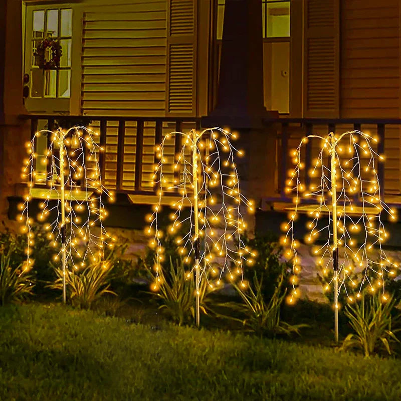 SolFeuer Solar LED Firework Lights – Waterproof Outdoor Garden Lighting for Patios, Balconies & Festive Decorations