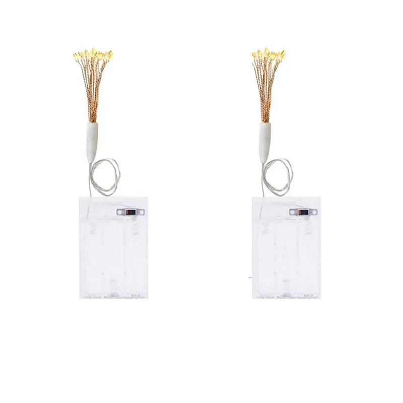 SternFeuer LED Firework Christmas Lights – Battery-Powered Fairy Lights for Home, Garden & Festive Decorations
