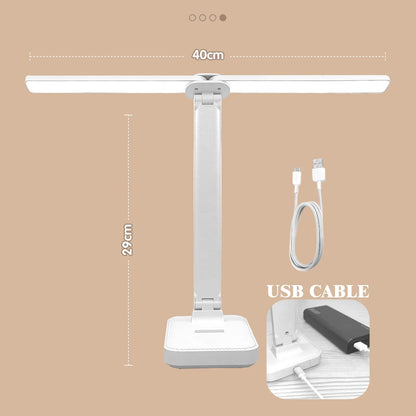 LumoFlex – Wiederaufladbare Faltbare LED-Schreibtischlampe mit Touch-Steuerung & Augenschutz-Leuchtezauber