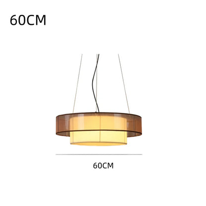 Veloura Silk Pendant Light – Luxury Beige Hanging Ceiling Lamp | Soft Ambient Lighting for Modern Interiors