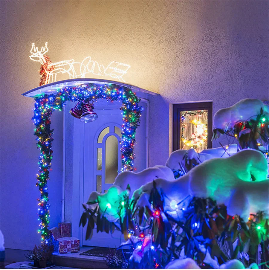GLOWLINE LED String Lights – Waterproof Decorative Fairy Lights | 8 Lighting Modes | Indoor & Outdoor Celebration Lighting