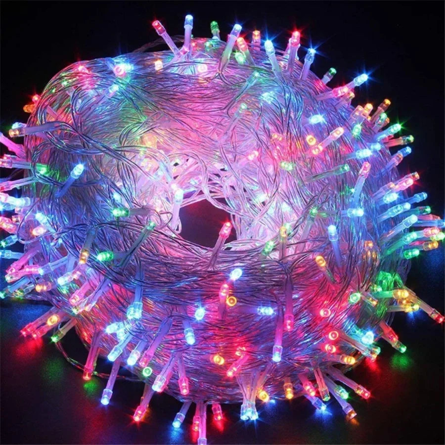 LumiFest LED Christmas String Lights – 10M / 50M / 100M Outdoor Fairy Lights with 8 Lighting Modes
