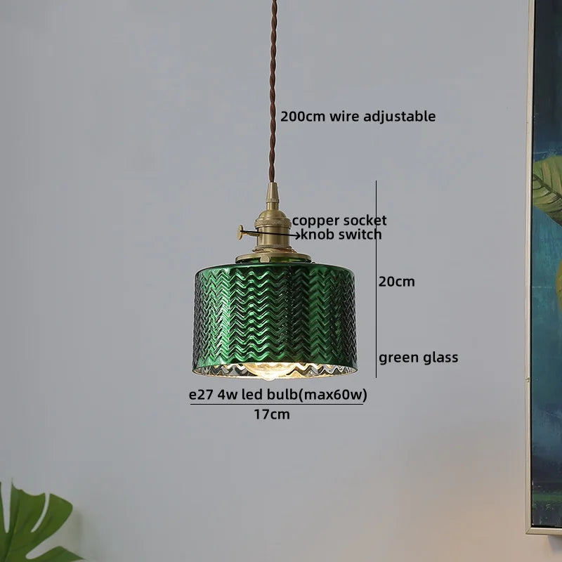 Verra Copper Pendant Light – Modern Glass Ceiling Lamp | Contemporary Ambient Lighting | Refined Interior Elegance