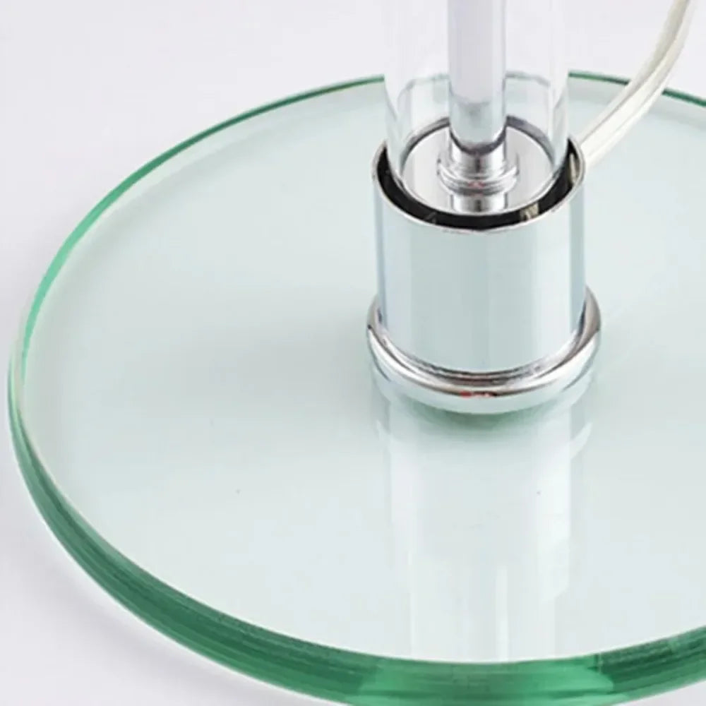Luméhaus Table Lamp – Nordic Glass & Chrome Designer Lamp | Modern Ambient Lighting for Elegant Interiors