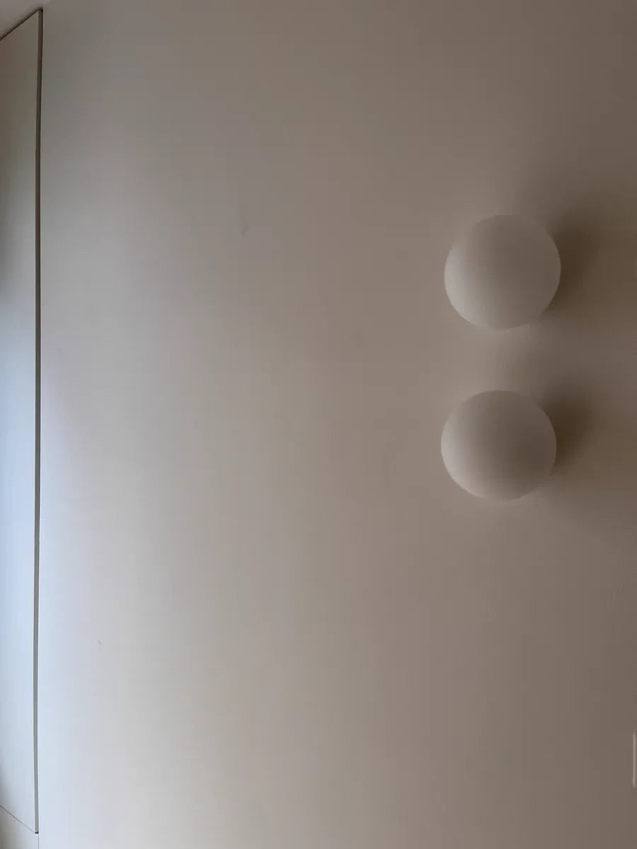Orbelle Glass Wall Light – Frosted Globe LED Sconce | Modern Ambient Lighting | Timeless Interior Elegance