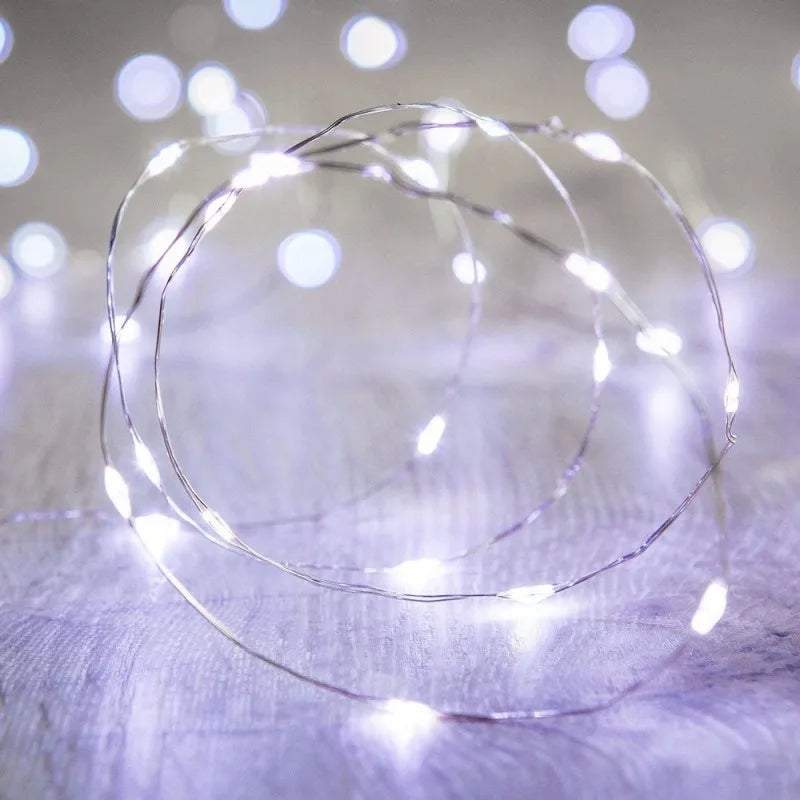 LumineoPro USB LED String Lights – Waterproof Fairy Lights | Flexible Copper & Silver Wire Decorative Lighting