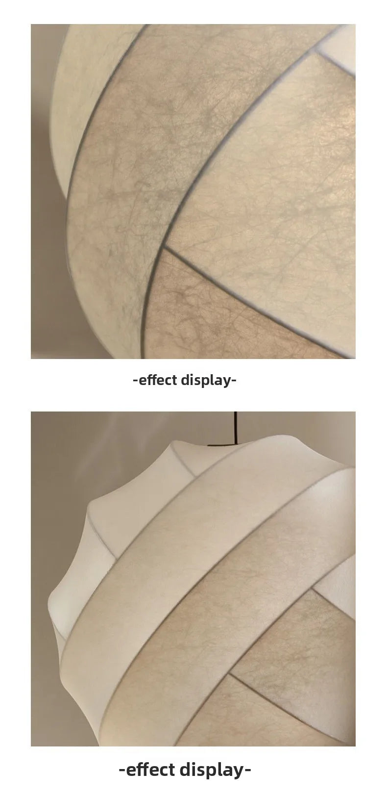 SereneSilk Pendant Light – Wabi-Sabi Silk Ceiling Lamp | Japanese Minimalist Lighting for Elegant Interiors