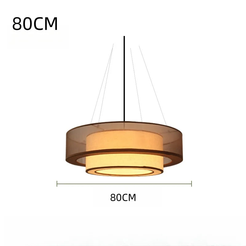 Veloura Silk Pendant Light – Luxury Beige Hanging Ceiling Lamp | Soft Ambient Lighting for Modern Interiors