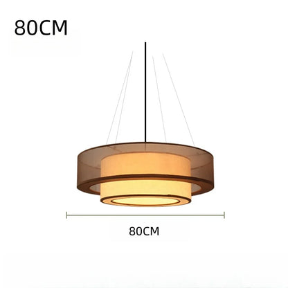Veloura Silk Pendant Light – Luxury Beige Hanging Ceiling Lamp | Soft Ambient Lighting for Modern Interiors