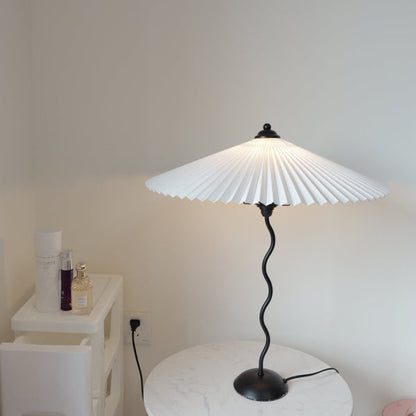 Kunstvolle Squiggle Tischlampe-Leuchtezauber