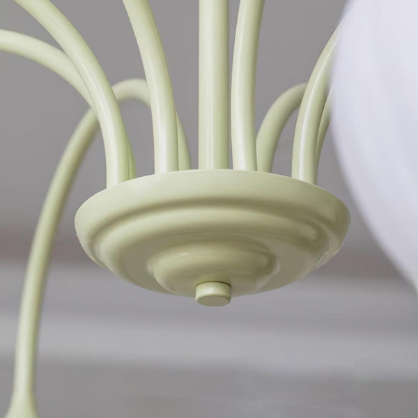 Tulpen-Matcha-Kronleuchter-Leuchtezauber