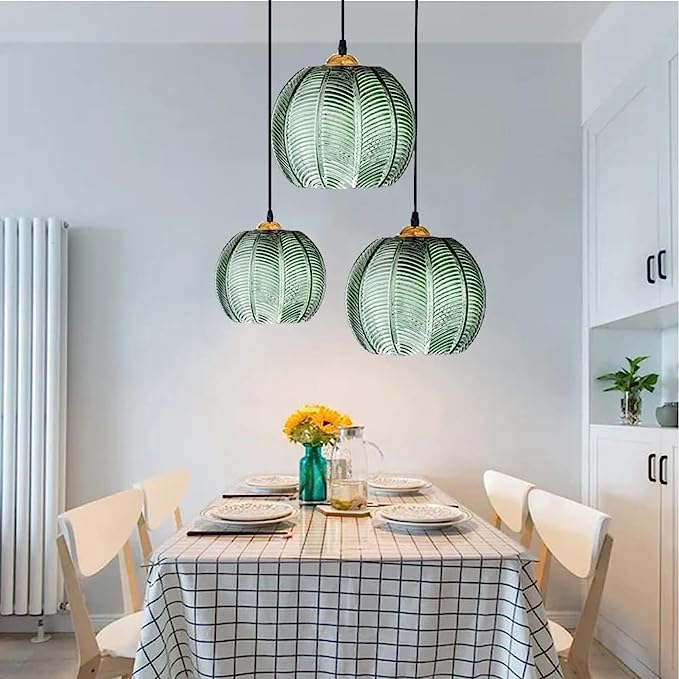 Aalin Pendant Lamp – Elegant Leaf Pattern Glass Hanging Light for Dining Rooms & Modern Interiors