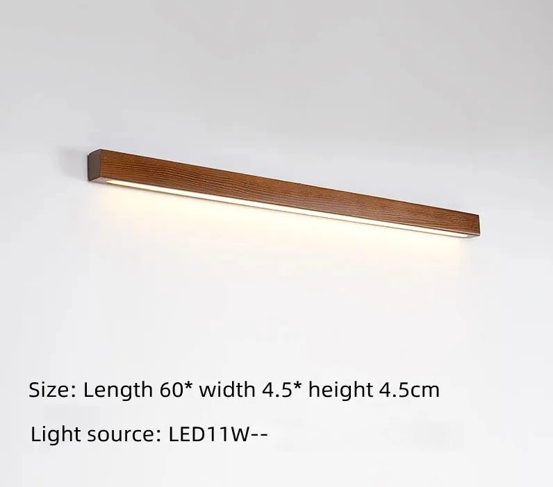 Japanese Wood Wall Light – Minimalist LED Wall Lamp | Up & Down Ambient Lighting | Japandi Interior Feature