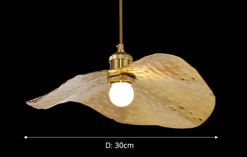 Gold Lotus Pendant Light – Vintage Zen Ceiling Lamp | Luxury Ambient Hanging Lighting
