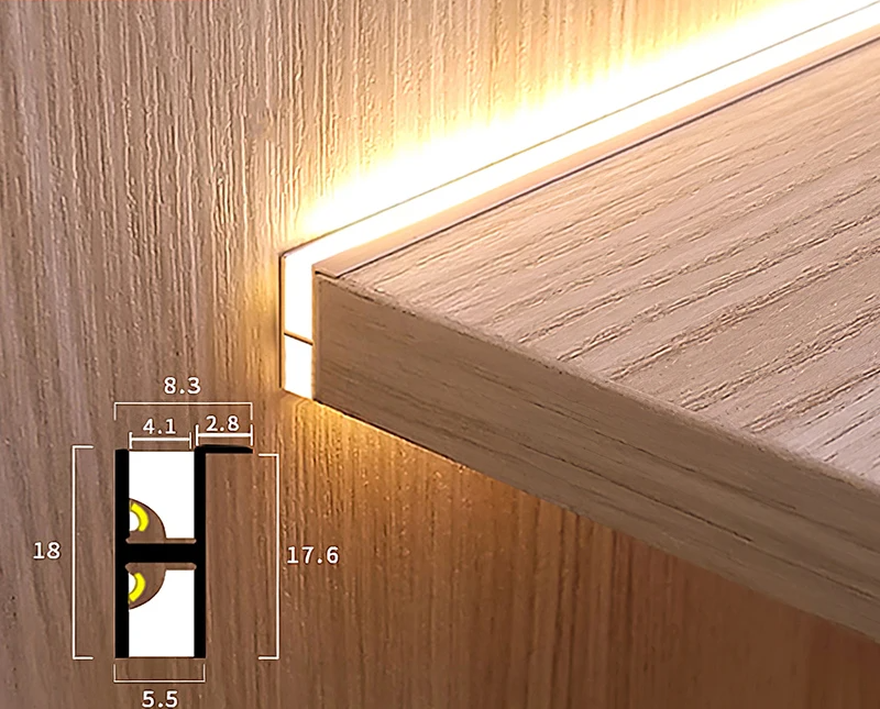 LUMISHELF Unsichtbares LED-Regallicht-Leuchtezauber