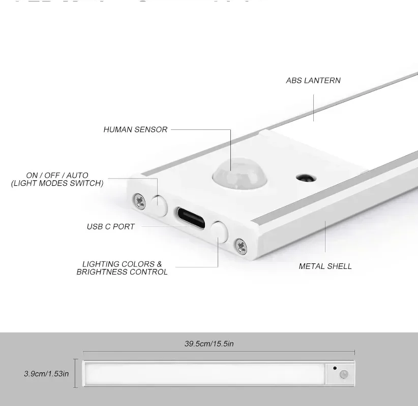LumiTrack – Kabelloses LED Nachtlicht mit Bewegungssensor & USB-Aufladung-Leuchtezauber