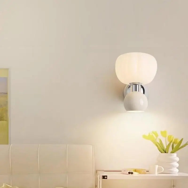 Moderne Led Wandlampen Creme-Leuchtezauber