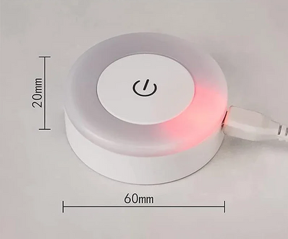 GlowDot USB Wiederaufladbares LED Nachtlicht-Leuchtezauber
