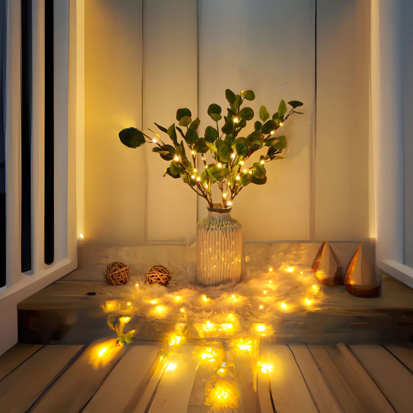 StarryDreams Olive Branch Lights – Atmospheric LED Branch Lighting for Elegant Home Décor