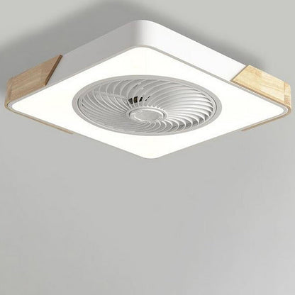 Runder quadratischer integrierter LED-Deckenventilator ohne Flügel mit Fernbedienung-Leuchtezauber