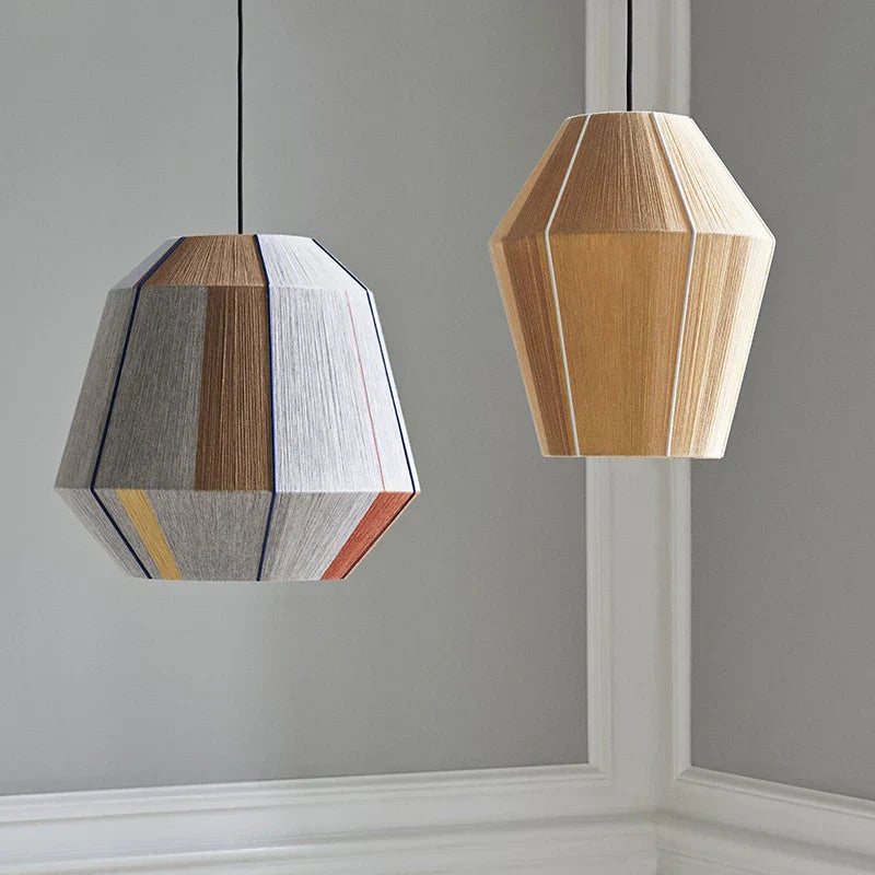 Wabi Sabi Rattan Pendant Light — light off, original product photograph