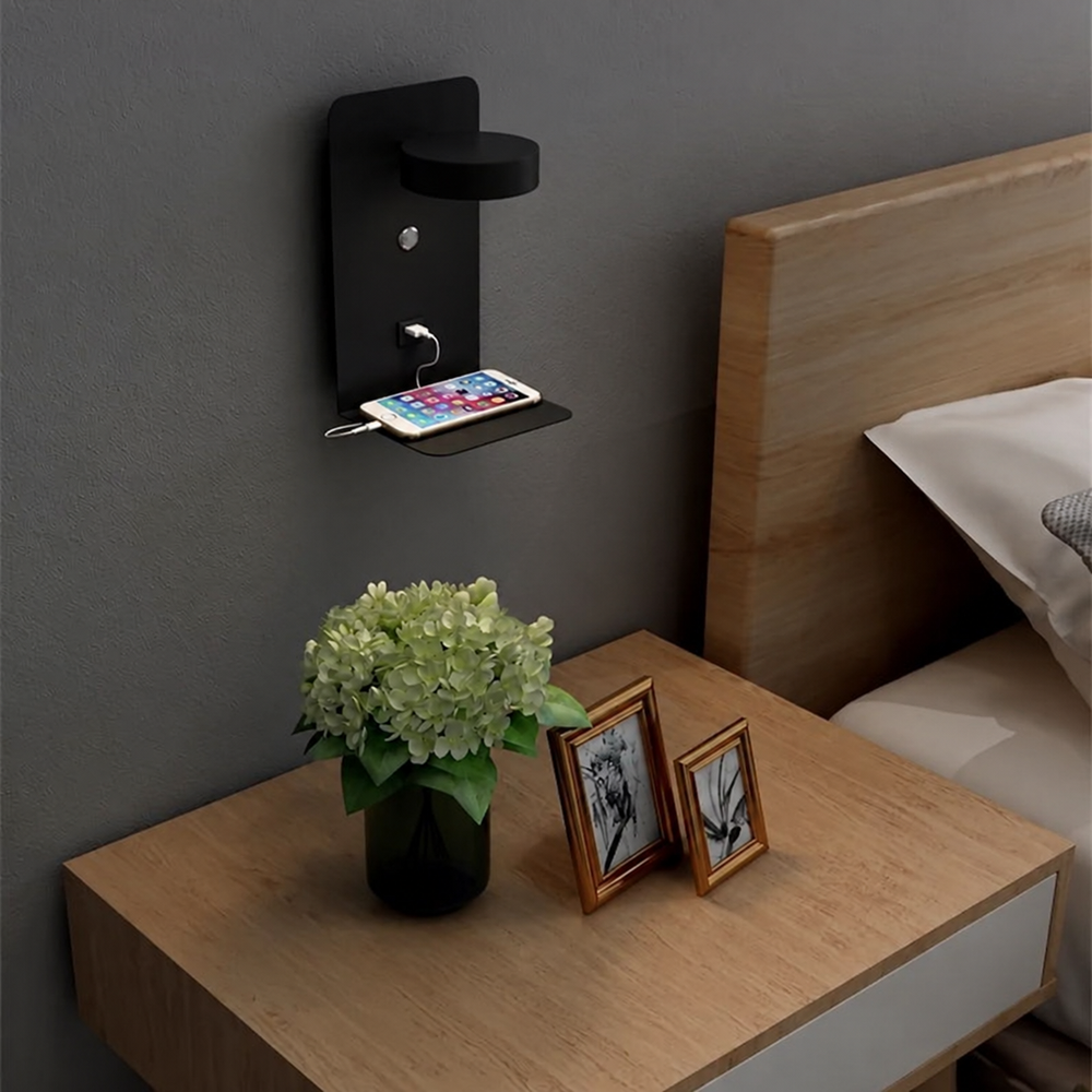 PureGlow Minimalist Wall Light – Modern LED Wall Lamp | Contemporary Ambient Lighting | Elegant Interior Décor — light off, digitally edited atmosphere preview