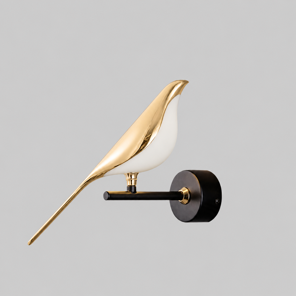 Aviora Magnetic Bird Lamp – Designer LED Accent Light | Modern Table & Wall Lighting — light off, digitally edited atmosphere preview