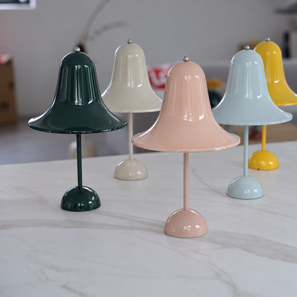Heritage Glow Rechargeable Table Lamp – Cordless Designer Lighting | Timeless Modern Elegance — light off, digitally edited atmosphere preview
