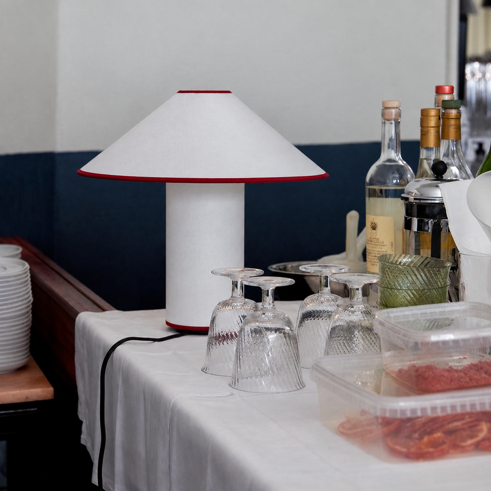 Colette Table Lamp – Functional Elegance with Timeless Design — light off, digitally edited atmosphere preview