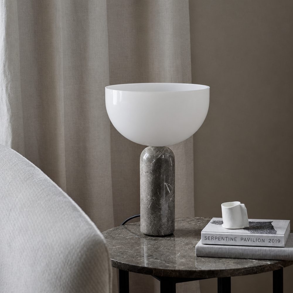 Daenery Marble Table Lamp – Luxurious Design with Timeless Elegance — light off, digitally edited atmosphere preview