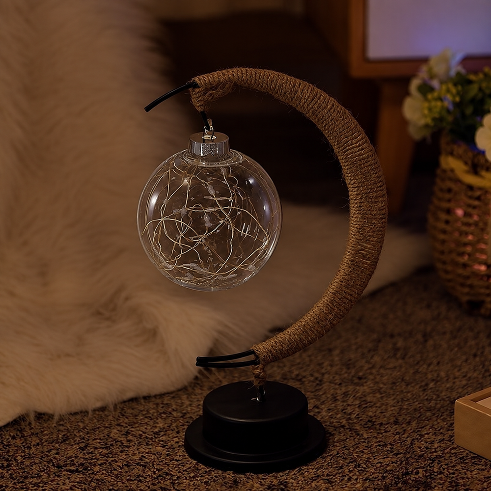 Enchanted Moon Lamp – Celestial Beauty with Magical Ambient Lighting — light off, digitally edited atmosphere preview