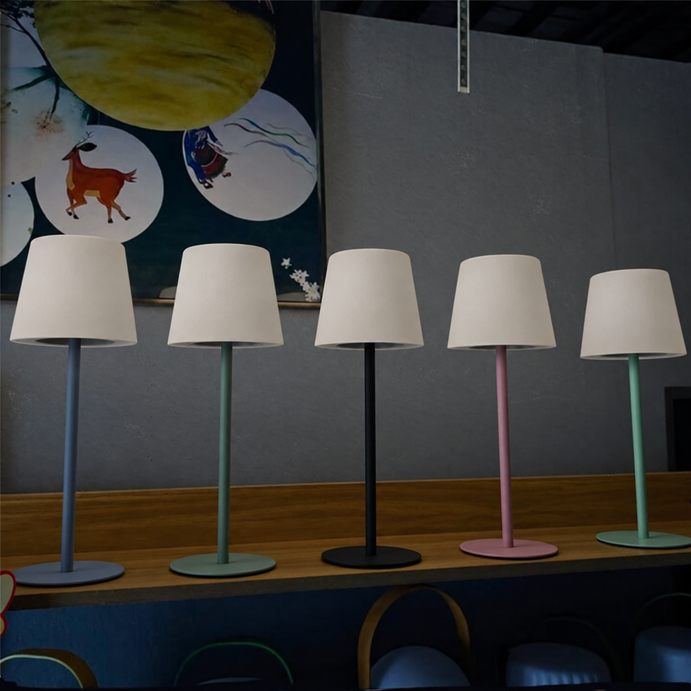 Modern Wireless LED Table Lamp – Atmospheric Lighting Without Limits — light off, digitally edited atmosphere preview