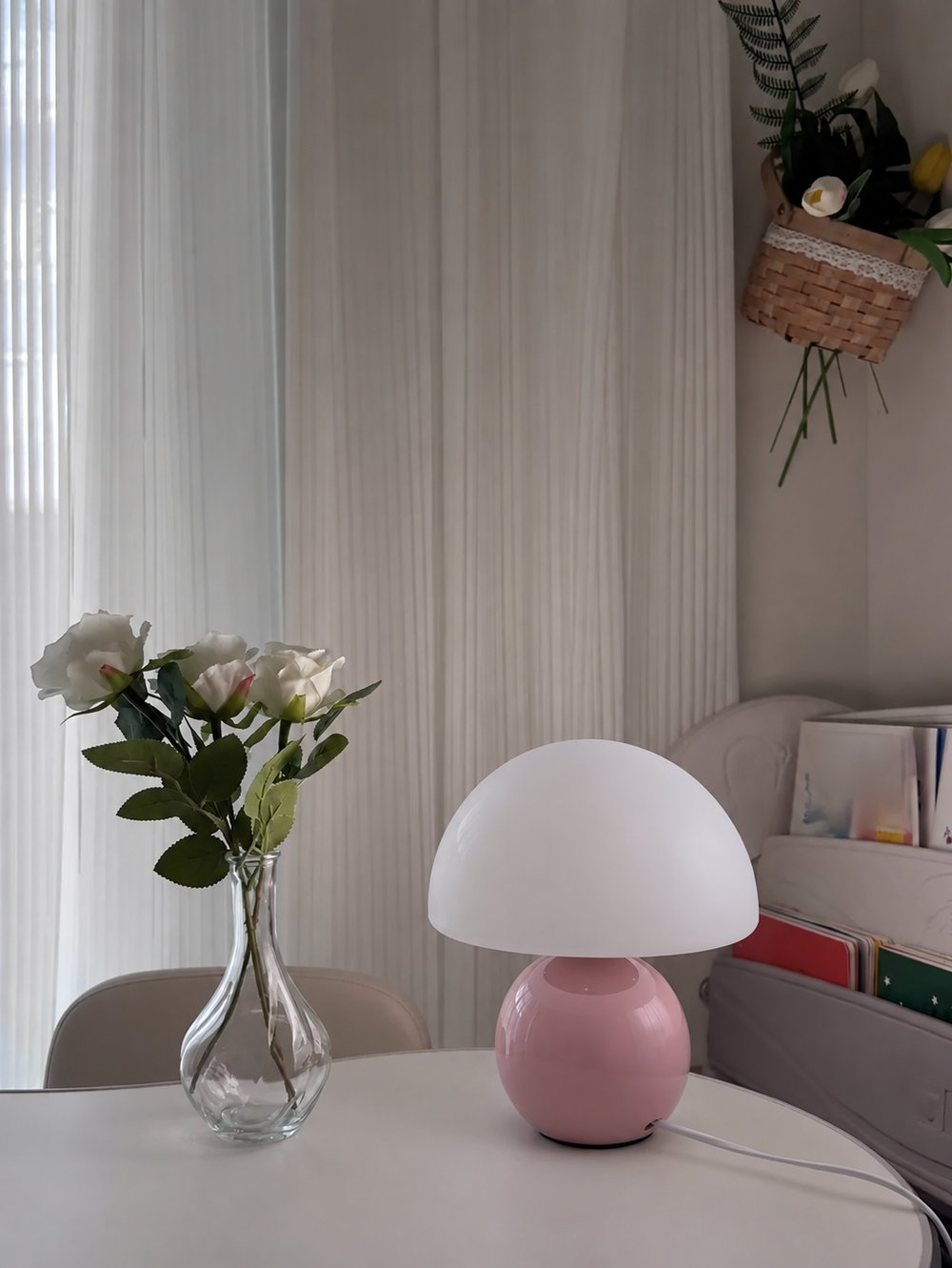GlowMood USB Table Lamp – Dimmable LED Mood Light in Modern Colours — light off, digitally edited atmosphere preview
