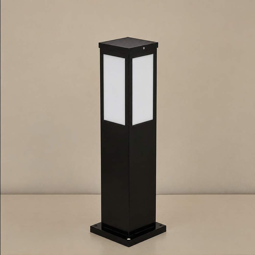 Kuzco Outdoor Lamp – Modern Architectural Wall Light | IP65 Weather-Resistant Exterior Lighting — light off, digitally edited atmosphere preview