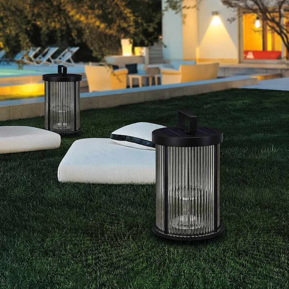 Crystal Glass Outdoor Lamp – Retro-Inspired Outdoor Garden Light | Elegant Exterior Lighting — light off, digitally edited atmosphere preview