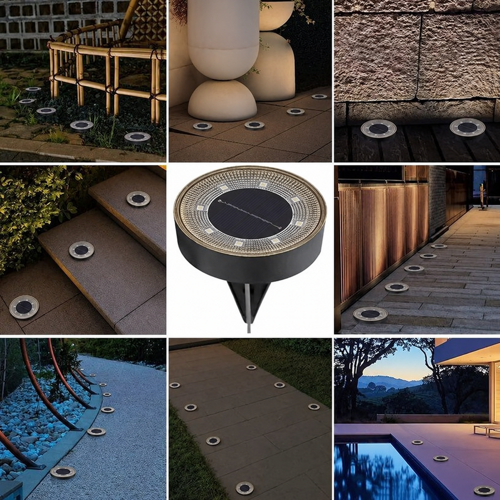 Sconeys Waterproof Solar Lamps – Solar Garden Lights | IP65 Outdoor Path & Garden Lighting — light off, digitally edited atmosphere preview