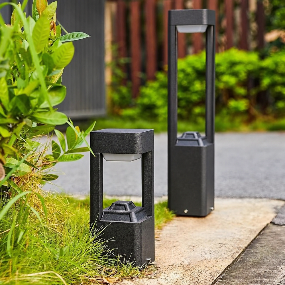 Arvessa Lawn Light – Modern LED Garden Lamp | Minimalist Outdoor Lighting for Pathways & Landscapes — light off, digitally edited atmosphere preview