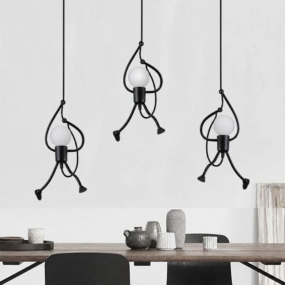 Doll Pendant Light — light off, digitally edited atmosphere preview