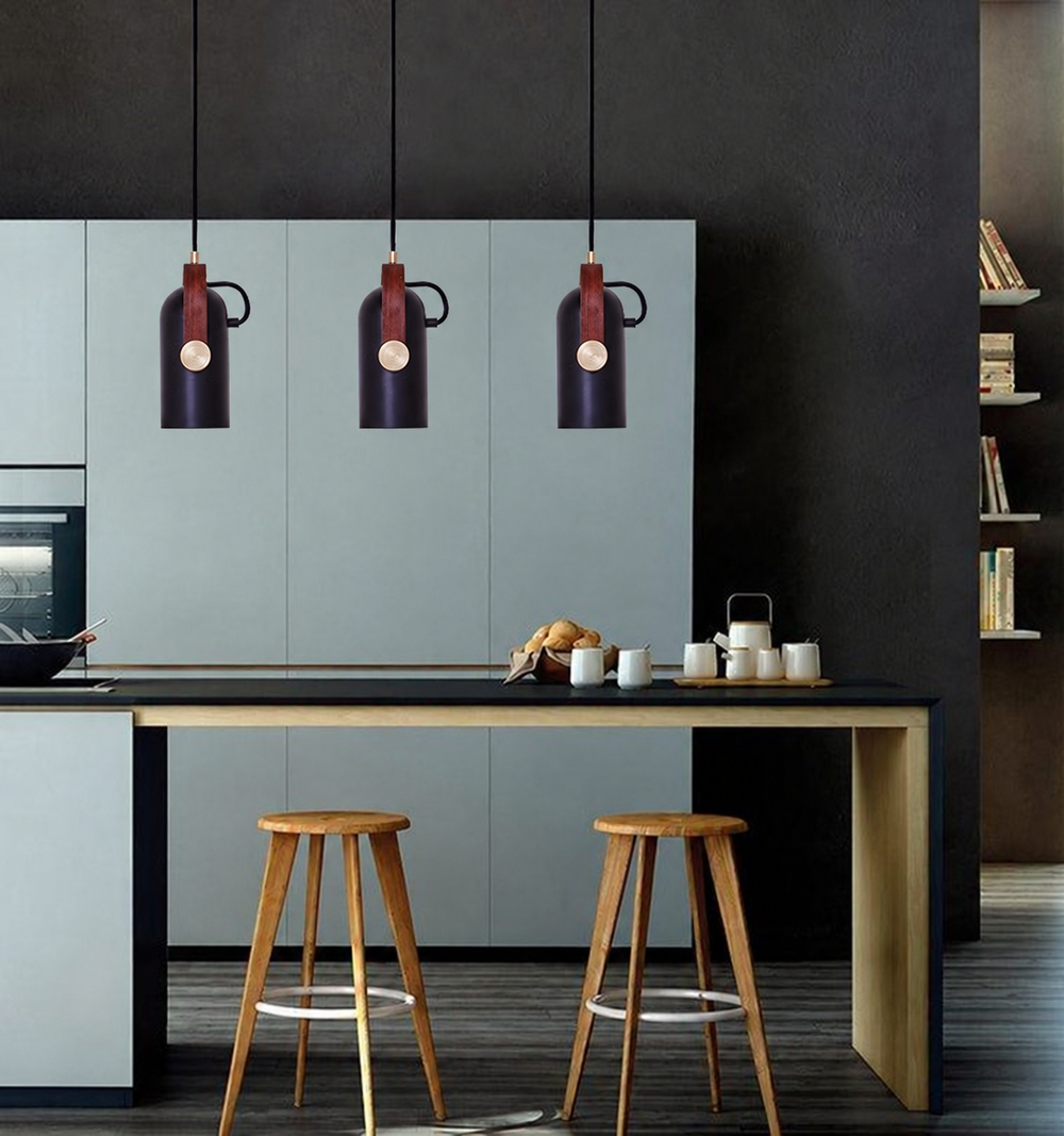 Carronade Pendant Light — light off, digitally edited atmosphere preview