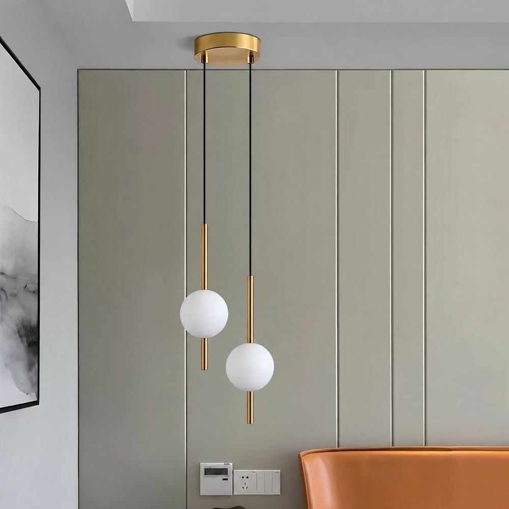 Afzal Pendant Light — light off, digitally edited atmosphere preview