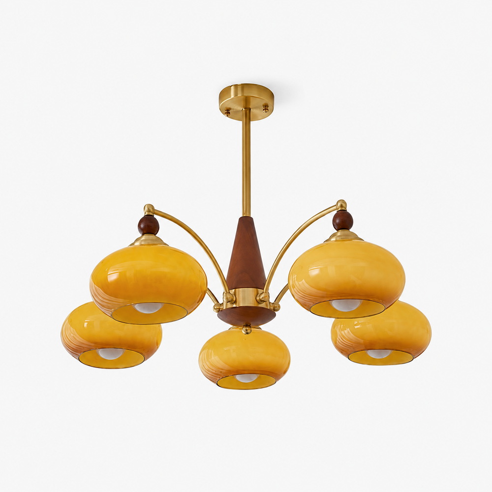 Retro Melodica Chandelier — light off, digitally edited atmosphere preview